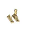 Satin Brass Prestbury Brighton Fastener - Narrow (Square)