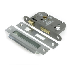 Satin Chrome Heavy Duty Bathroom Mortice Lock