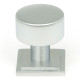 Satin Chrome Kelso Cabinet Knob on Square Rose
