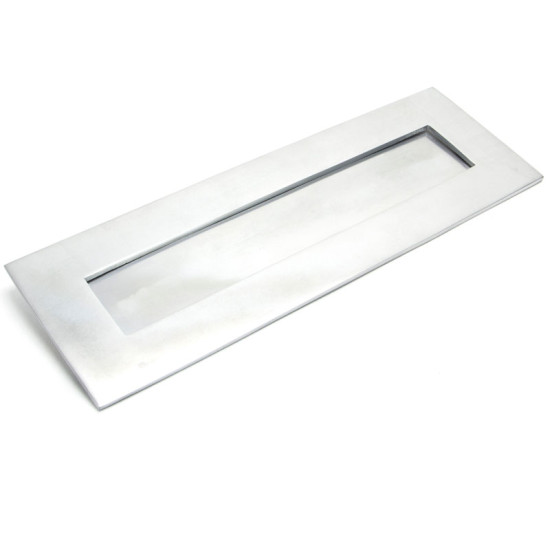 Satin Chrome Letter Plate