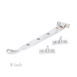 Satin Chrome Pear Drop Casement Stay