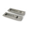 Satin Marine SS (316) Plain Rectangular Pull - Privacy Set