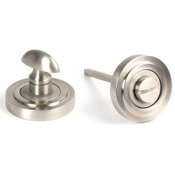 Satin Marine Stainless Steel Art Deco Bathroom Thumbturn