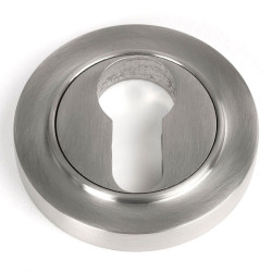 Satin Marine Stainless Steel Round Euro Escutcheon