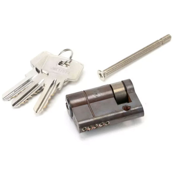 Single Euro Cylinder Lock - Aged Bronze Finish
