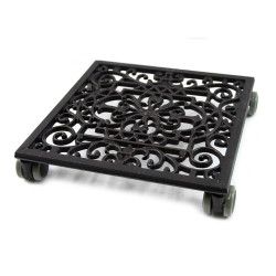 Square Cast Iron Plant Stand/Trolley