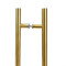 T Bar Handle with Back-to-Back Fixings - Aged Brass