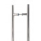 T Bar Handle with Back-to-Back Fixings - Polished Marine Stainless Steel