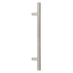 T Bar Handle with Bolt Fixings - Satin Marine Stainless Steel