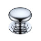 Victorian Cabinet Knob - Polished Chrome