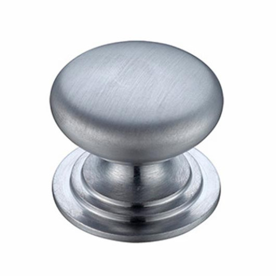 Victorian Cabinet Knob - Satin Chrome