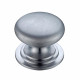 Victorian Cabinet Knob - Satin Chrome