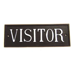 Visitors Sign