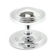 Period Art Deco Centre Door Knob - Polished Chrome