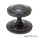 Period Art Deco Centre Door Knob - Aged Bronze