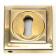 Aged Brass Square Escutcheon