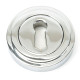 Polished Chrome Art Deco Round Escutcheon