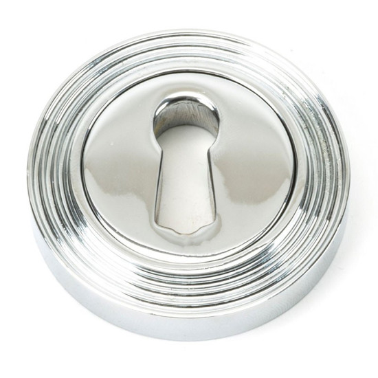Polished Chrome Beehive Round Escutcheon