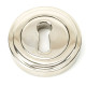 Polished Nickel Art Deco Round Escutcheon
