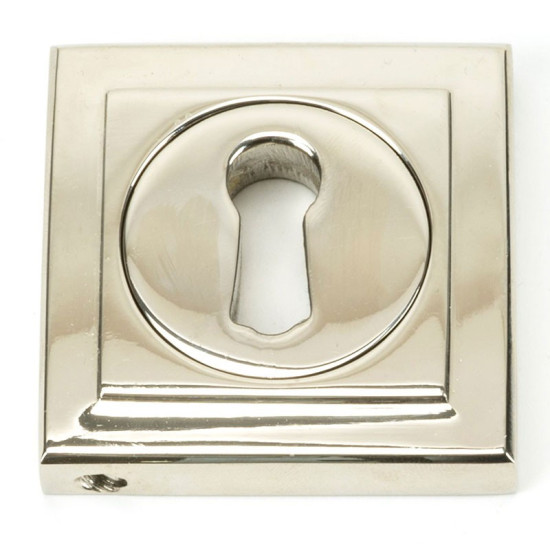 Polished Nickel Square Escutcheon