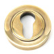 Aged Brass Round Euro Escutcheon