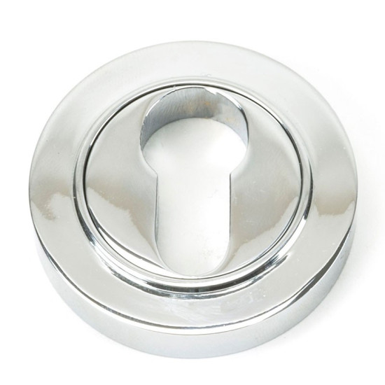 Polished Chrome Round Euro Escutcheon