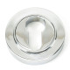 Polished Chrome Round Euro Escutcheon
