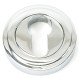 Polished Chrome Art Deco Round Euro Escutcheon