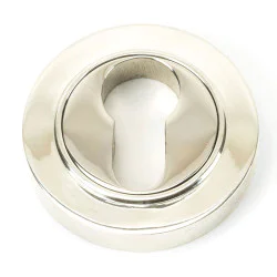 Polished Nickel Round Euro Escutcheon