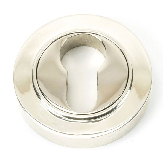 Polished Nickel Round Euro Escutcheon