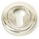 Polished Nickel Art Deco Round Euro Escutcheon