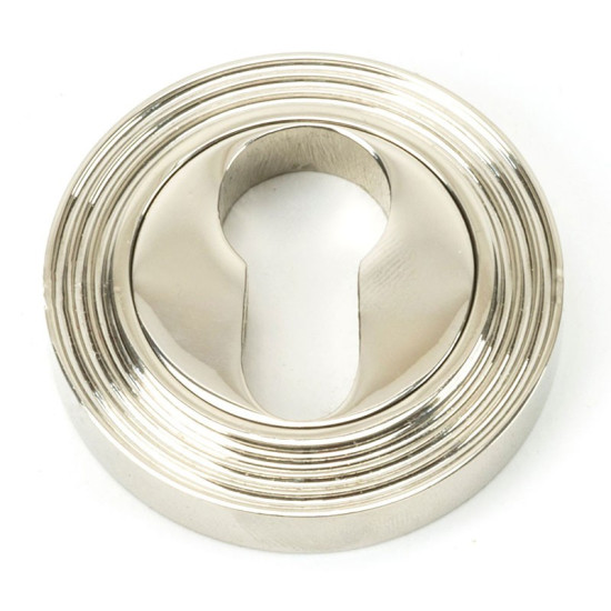 Polished Nickel Beehive Round Euro Escutcheon