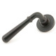 Newbury Lever on Round Rose Set - Aged Bronze