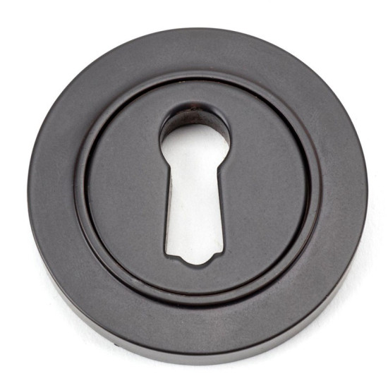 Aged Bronze Round Escutcheon