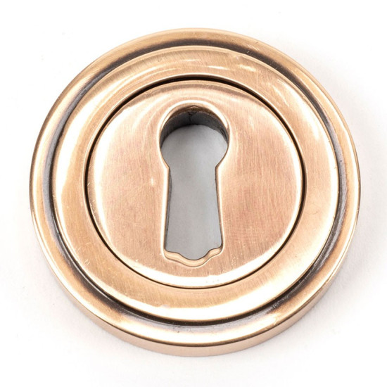 Polished Bronze Art Deco Escutcheon