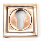 Polished Bronze Square Euro Escutcheon