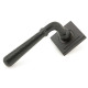 Hammered Newbury Lever on Square Rose Set - Aged Bronze