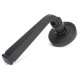 Avon Sprung Lever Door Handle on Beehive Rose Set - Aged Bronze