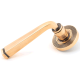 Avon Sprung Lever Door Handle on Beehive Rose Set - Polished Bronze