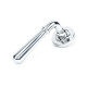 Polished Chrome Newbury Lever on Round Rose Set - Unsprung
