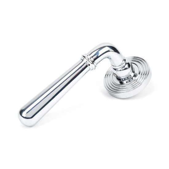 Polished Chrome Newbury Lever on Beehive Rose Set - Unsprung