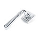 Polished Chrome Newbury Lever on Square Rose Set - Unsprung