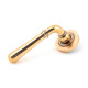 Polished Bronze Newbury Lever on Round Rose Set - Unsprung