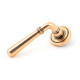 Polished Bronze Newbury Lever on Art Deco Rose Set - Unsprung