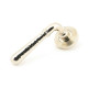 Polished Nickel Hammered Newbury Lever on Beehive Rose Set - Unsprung
