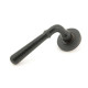 Aged Bronze Hammered Newbury Lever on Round Rose Set - Unsprung
