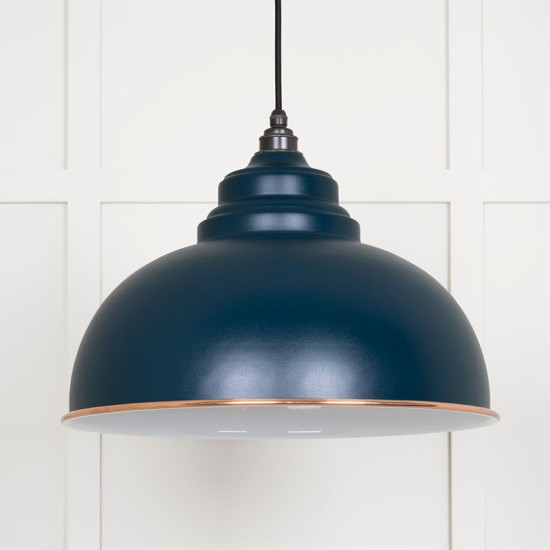 White Gloss Harborne Pendant in Dusk