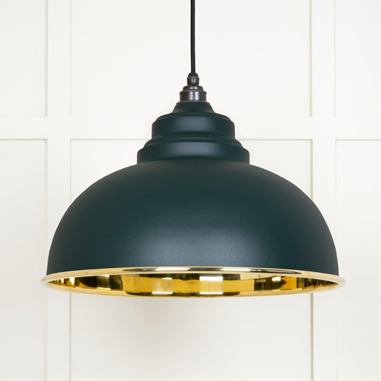 Smooth Brass Harborne Pendant in Dingle