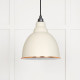 White Gloss Brindley Pendant in Teasel