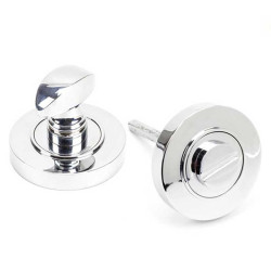 Polished Chrome Round Bathroom Thumbturn Set
